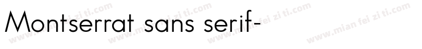 Montserrat sans serif字体转换